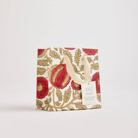 Hand Block Printed Gift Bags (Small) - Festive - heart deco