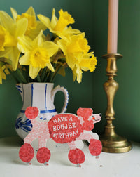 Boujee Birthday Poodle Greetings Card by Hadley