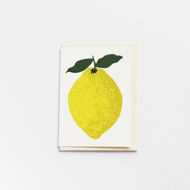 Little Lemon Greetings Card by Hadley