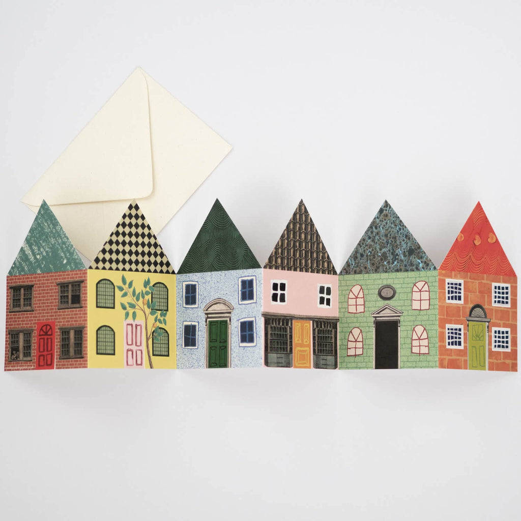House Concertina Greetings Card by Hadley