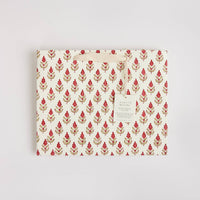 Hand Block Printed Gift Bags (Medium) - Festive - heart deco
