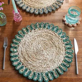 Woven Placemat - Green