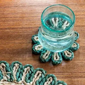Woven Coaster - Green