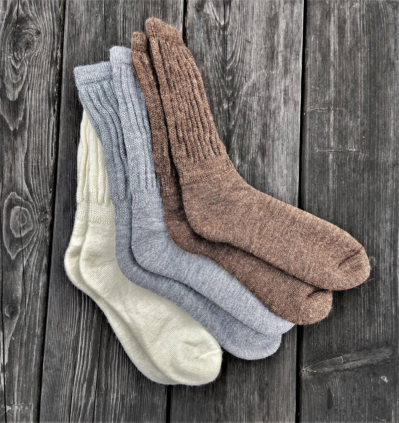 Cosy Alpaca Lounge Socks - heart deco