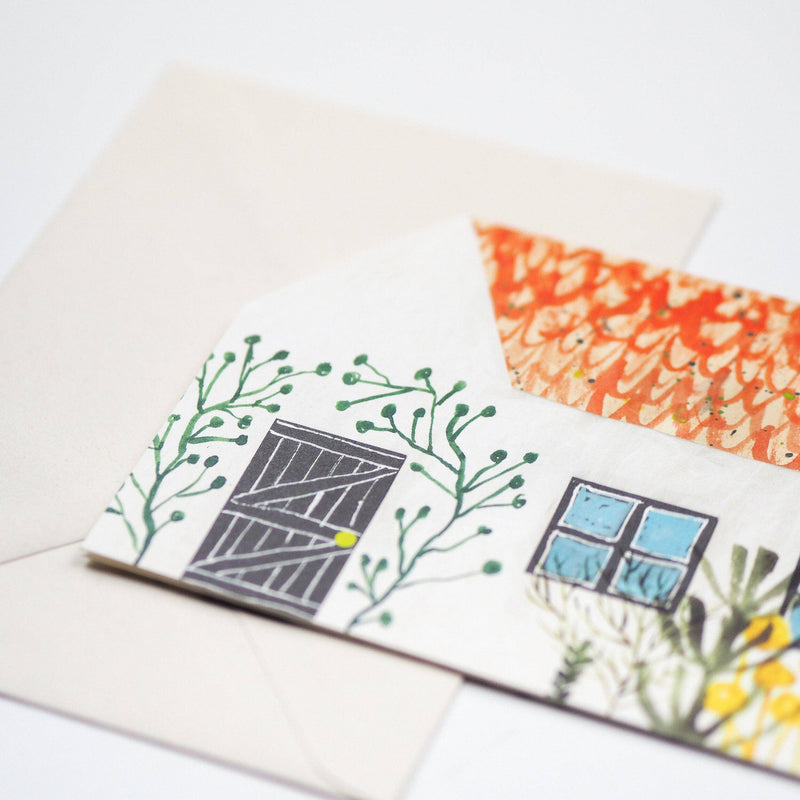 Cottage Greetings Card by Hadley