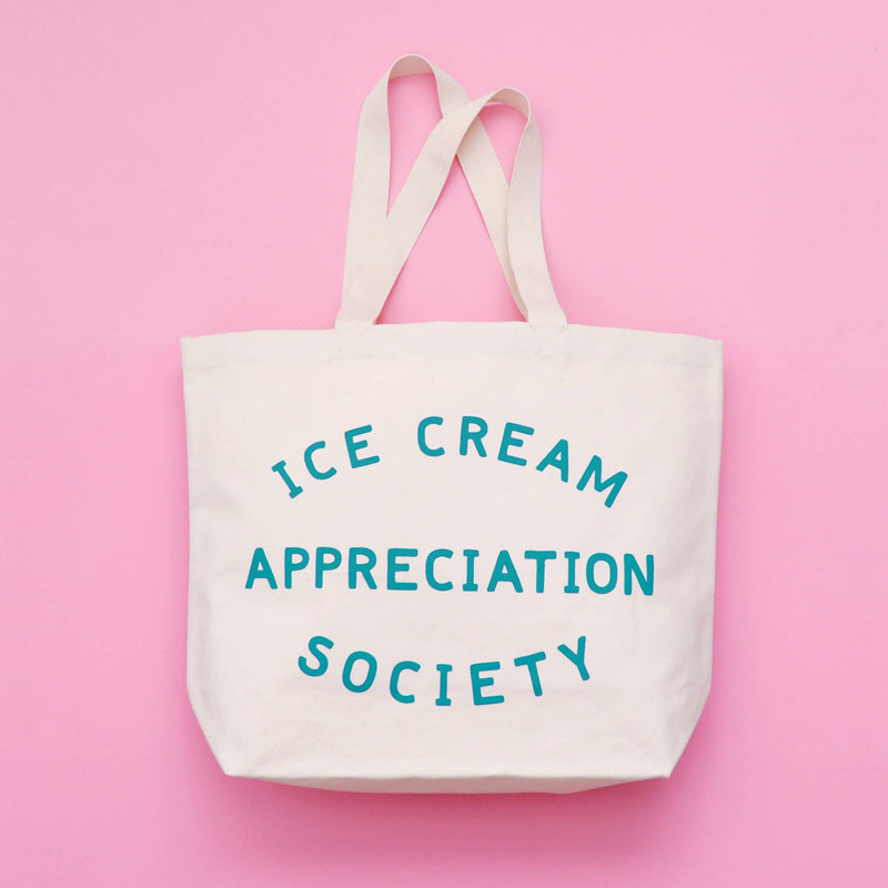 Ice Cream Appreciation Society - Big Canvas Tote Bag