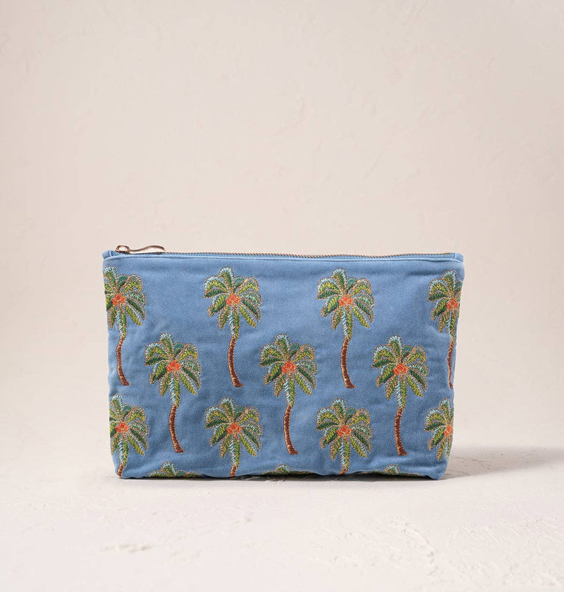 Sunset Palm Everyday Velvet Pouch