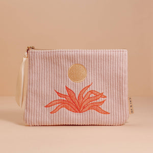 Corduroy Pouch in Pale Pink