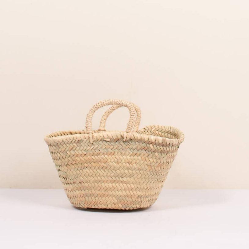 Mini Market Tote Basket Bag