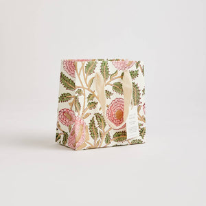 Hand Block Printed Gift Bags (Small) Blush