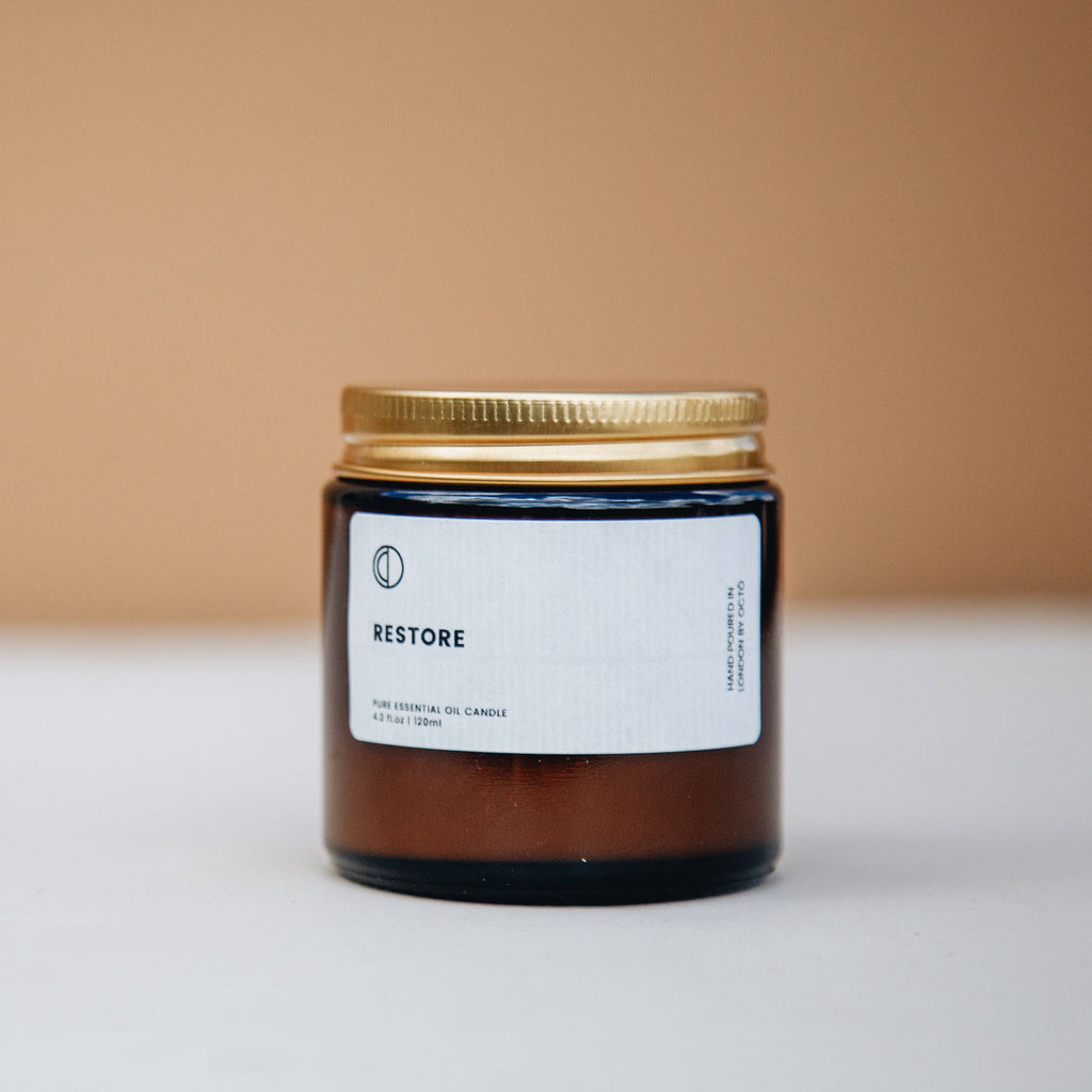 restore candle - heart deco