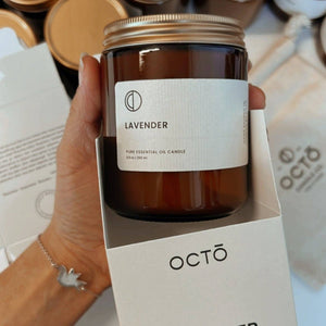 Octo Lavender candle