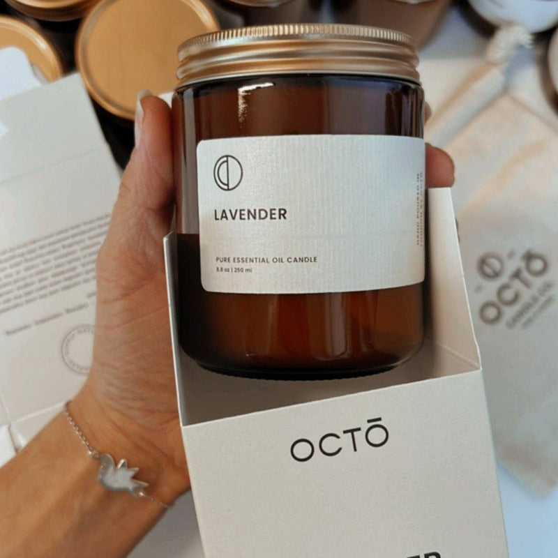 Octo Lavender candle