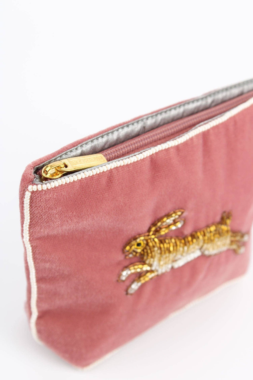 GOLDEN HARE SMALL POUCH - heart deco