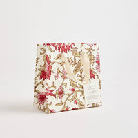 Hand Block Printed Gift Bags (Small) - Festive - heart deco