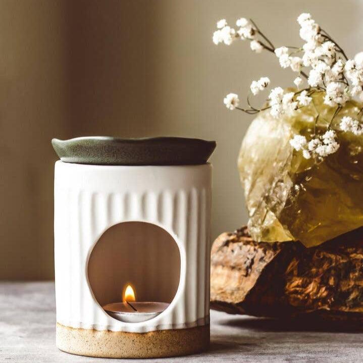 wax melt burner - heart deco