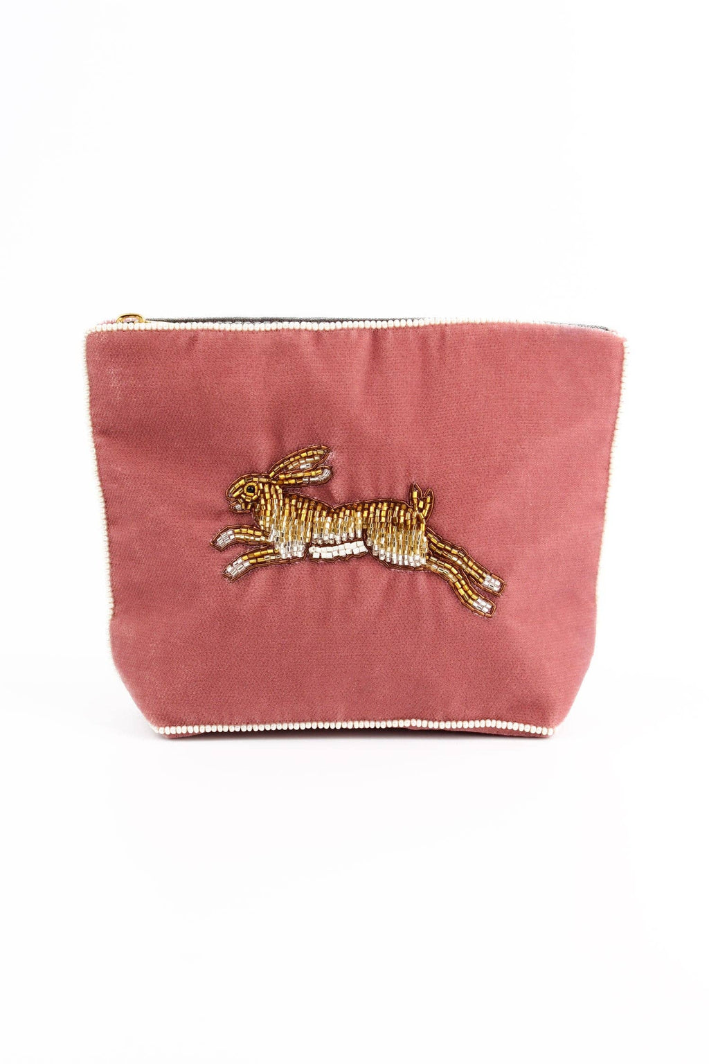 GOLDEN HARE SMALL POUCH - heart deco