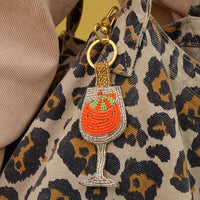 Aperol Beaded  Keyring