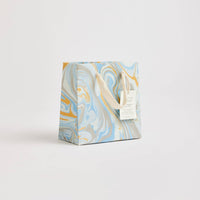 Hand Marbled Gift Bags (Small) - Pastel - heart deco