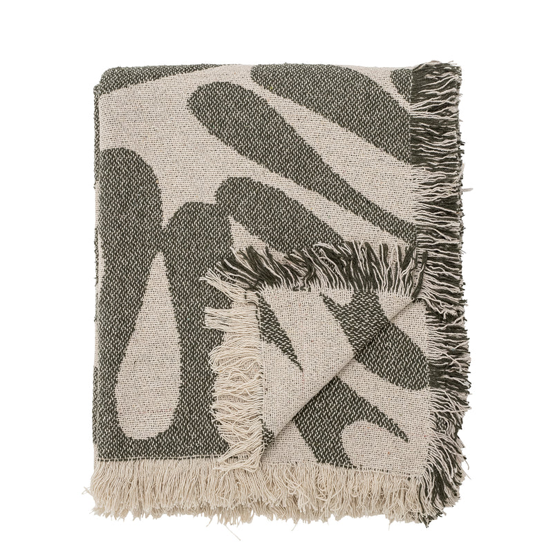 Alk Throw in Green - heart deco