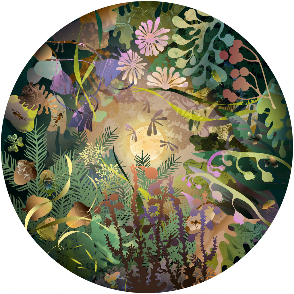 Forest Dream Flow State Jigsaw Puzzle - heart deco