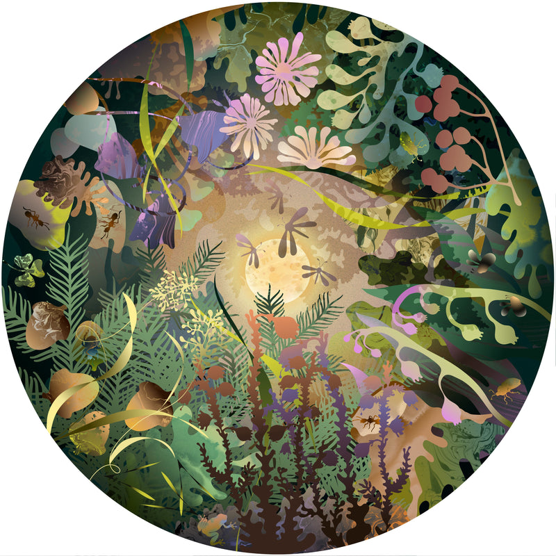 Forest Flow State Jigsaw Puzzle - heart deco