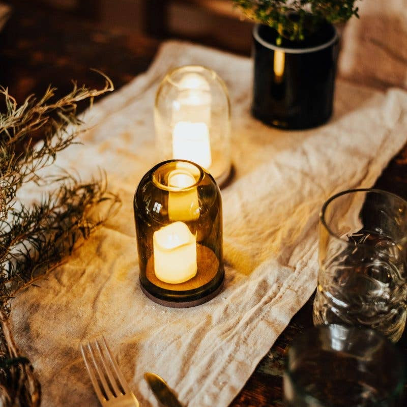 Forest_green_glass_candle_dome