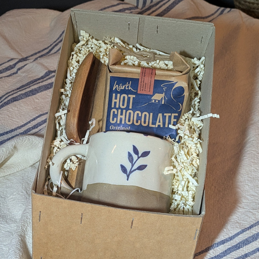 Hot chocolate gift box - heart deco
