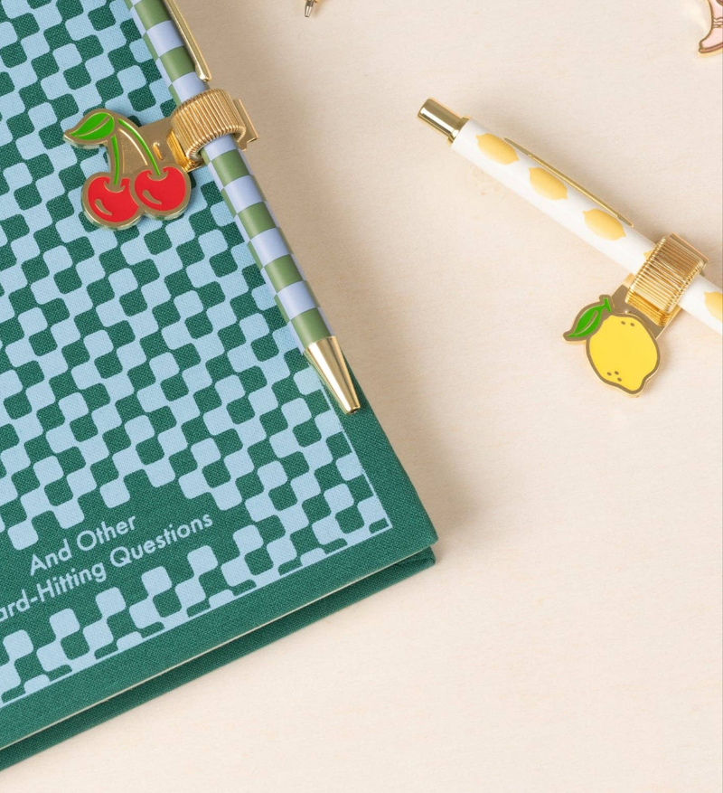 Pen Clips - Lemon + Cherry (set of 2)