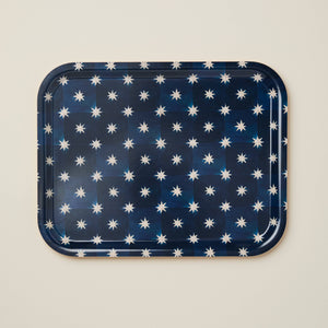 Navy star Birchwood tray