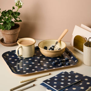 Navy star Birchwood tray