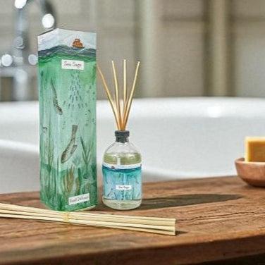sea sage reed diffuser - heart deco