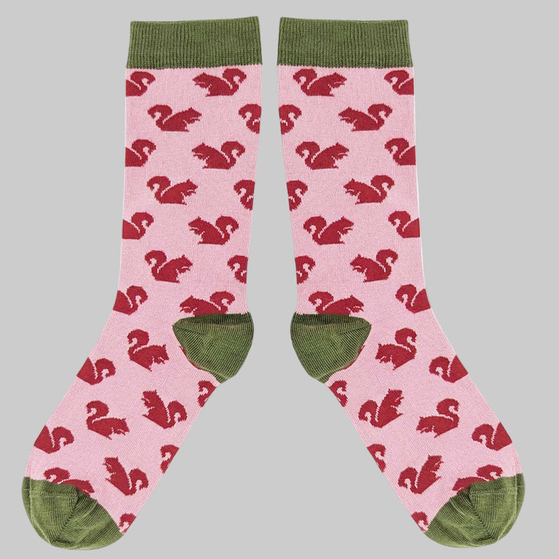 Women’s Squirrel Socks – Organic Cotton by Catherine Tough