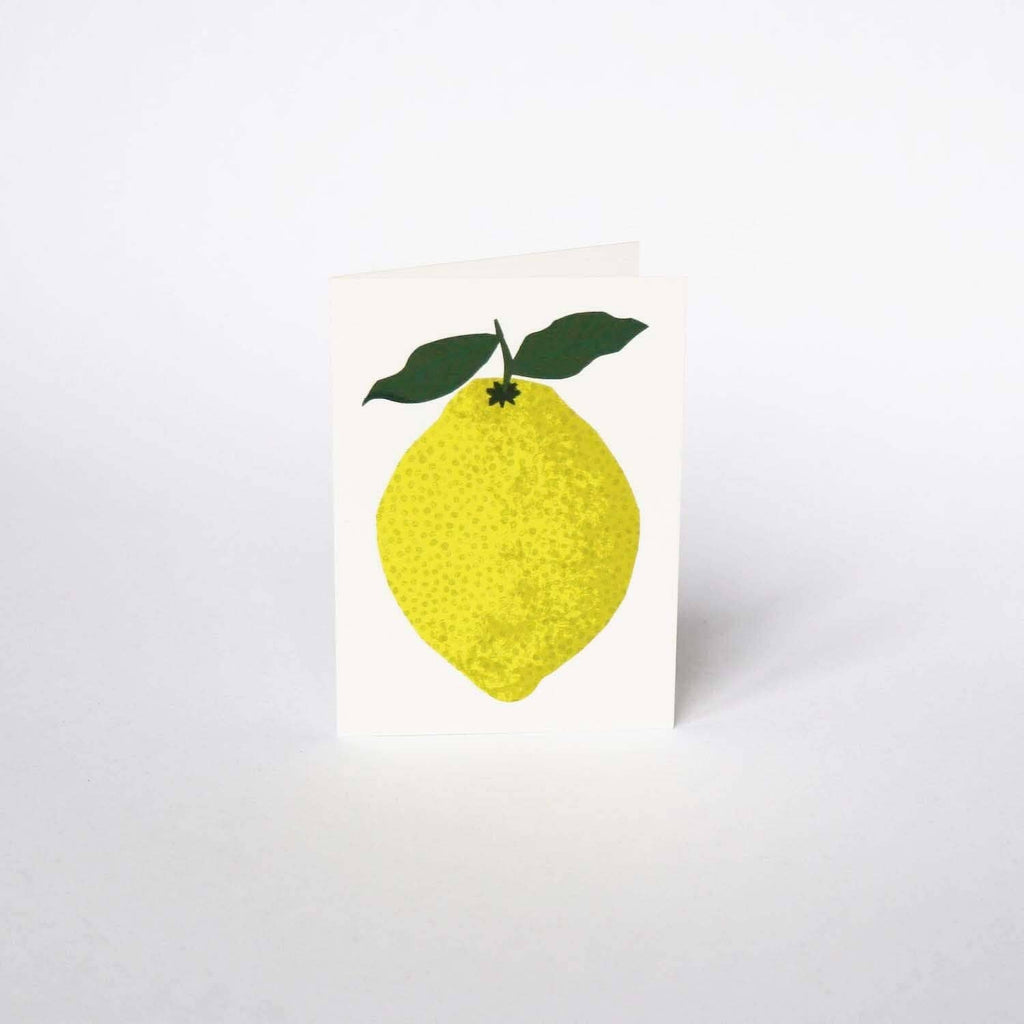Little Lemon Greetings Card by Hadley