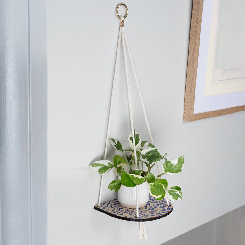 Plant Shelf Small - Primrose - Blue