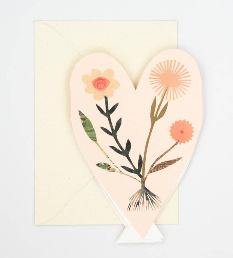 Hearts Concertina Greetings Card by Hadley