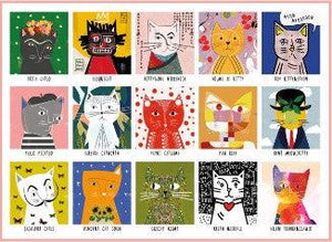 Art Cats Jigsaw Puzzle - heart deco