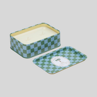 Palm Printed Tin Soy Wax Candle - Lush Palms