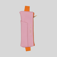 Pen Pouch for Journaling - Pink + Orange