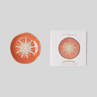 Celestial Ceramic Trinket Dish - Terracotta Sun