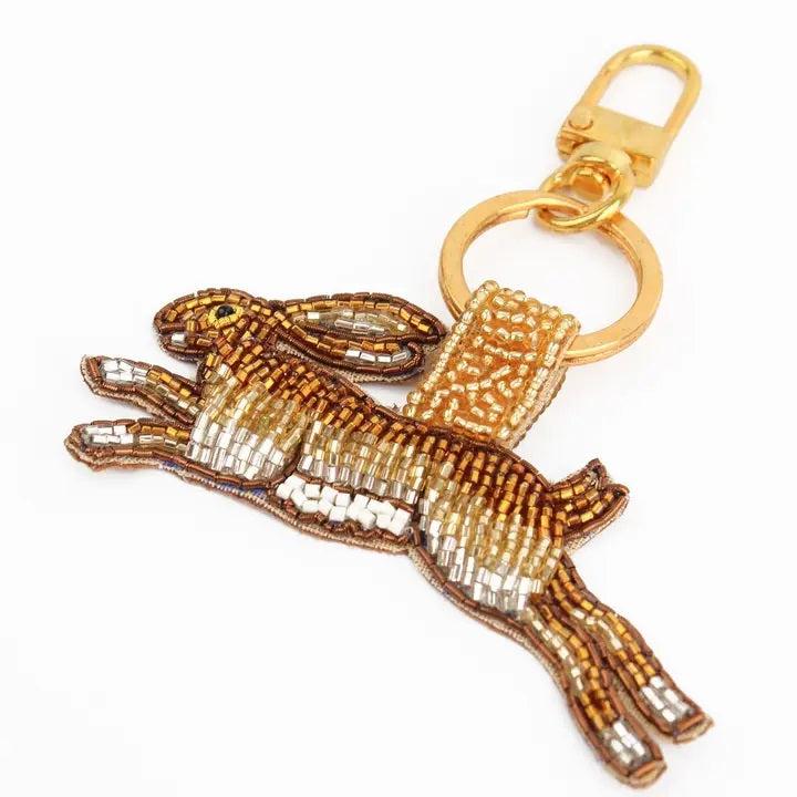 GOLDEN HARE KEYRING