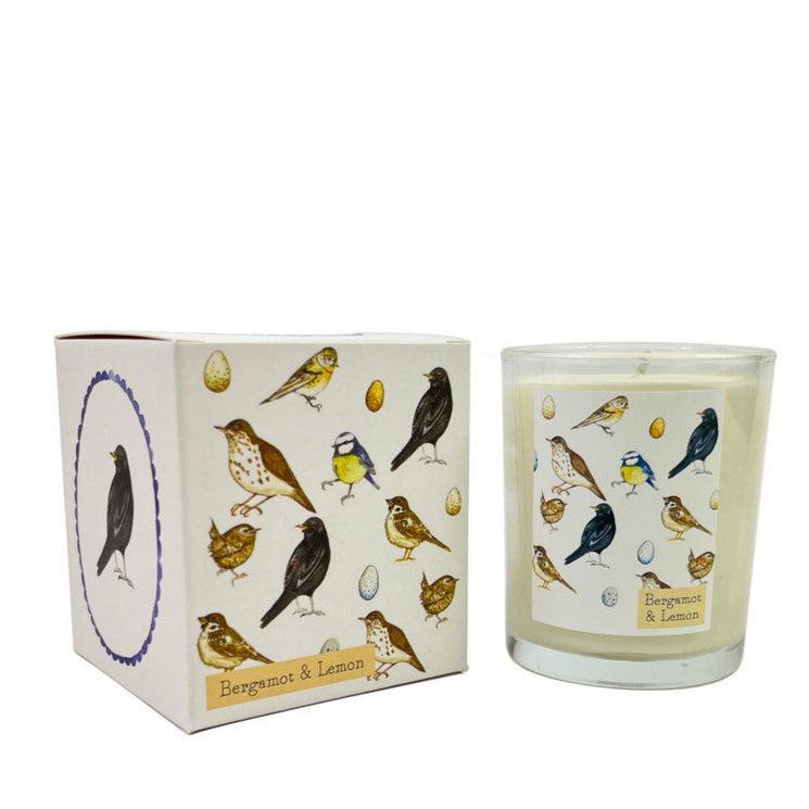 soy wax scented candle - heart deco