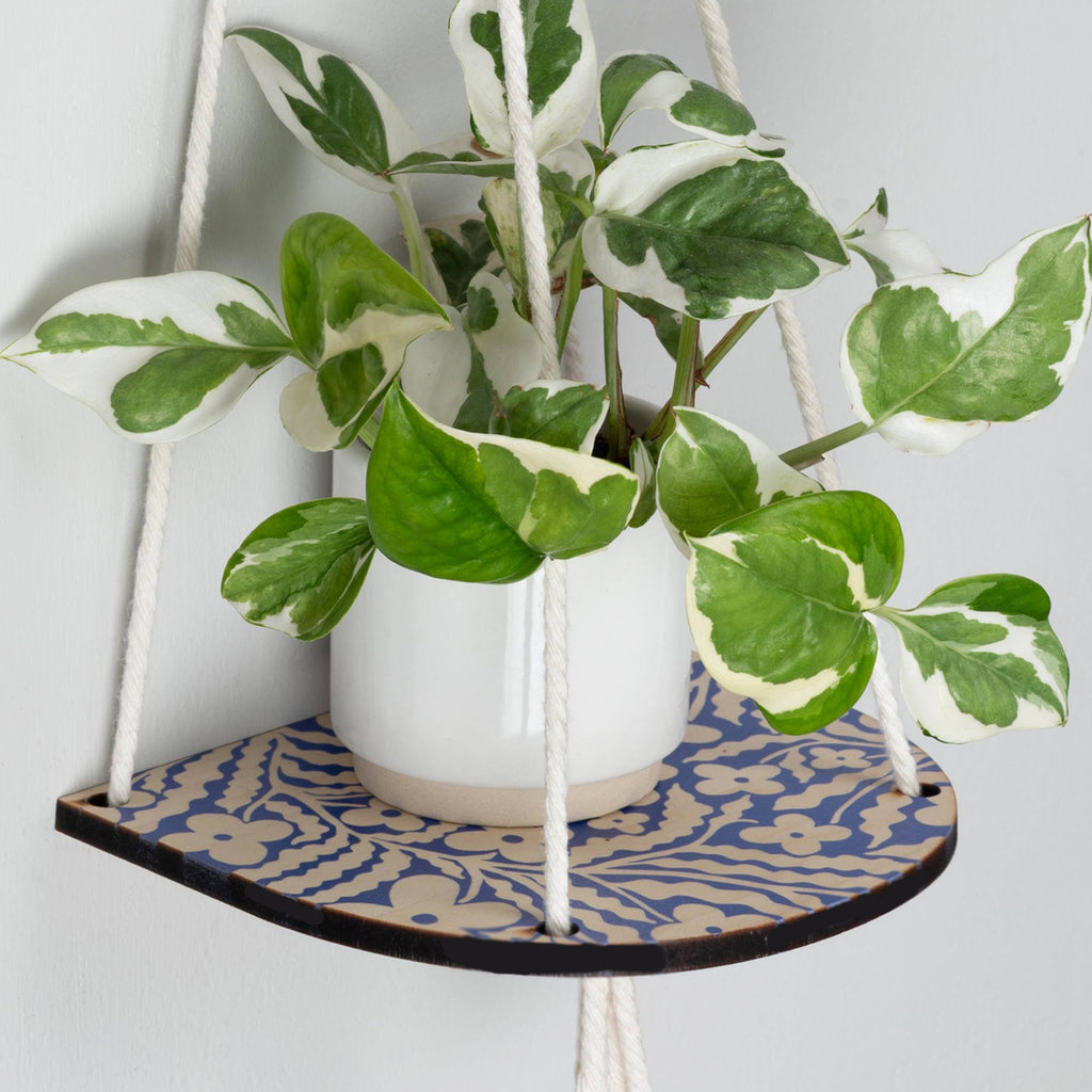 Plant Shelf Small - Primrose - Blue