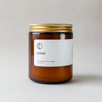 Hygge scented candle - heart deco