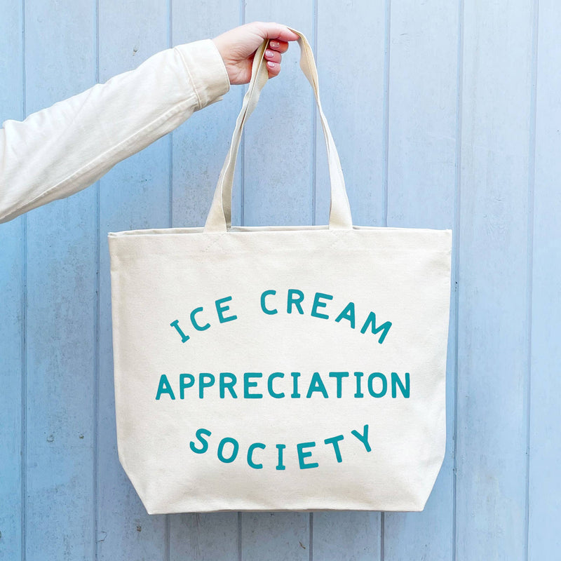 Ice Cream Appreciation Society - Big Canvas Tote Bag