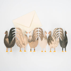 Chickens Concertina Greetings Card by Hadley