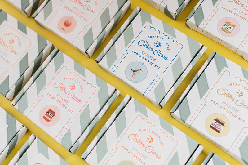 I Love Books Cross Stitch Kit for Beginners