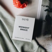 midnight breeze scented candle - heart deco