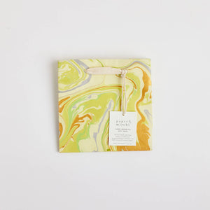 Hand Marbled Gift Bags (Small) - Pastel - heart deco