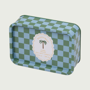 Palm Printed Tin Soy Wax Candle - Lush Palms